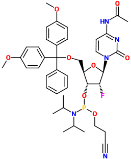(image for) MC082404 5'-O-DMT-N4-Acetyl-2'-fluoro-2'-deoxy-cytidine 3'-CE phosphoramidite